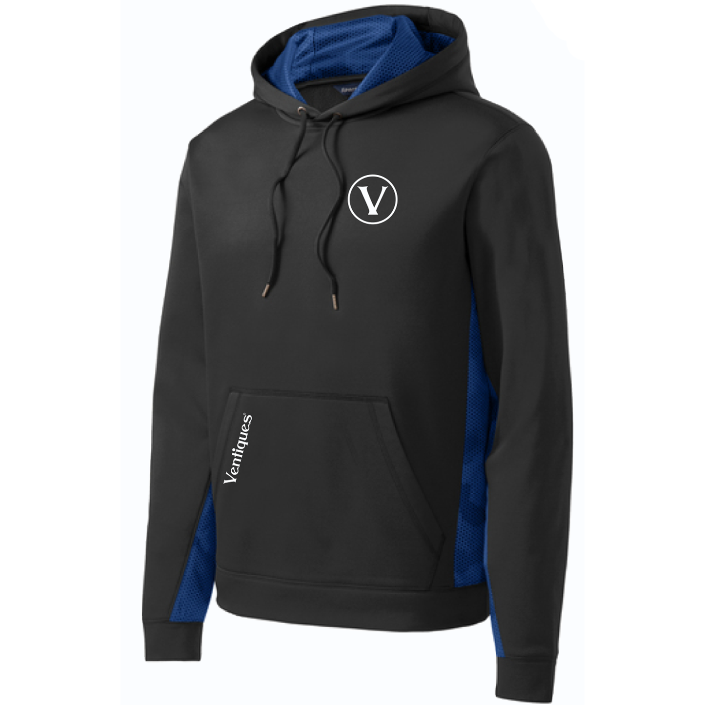 Sport-Tek Sport-Wick CamoHex Fleece Colorblock Hooded Pullover
