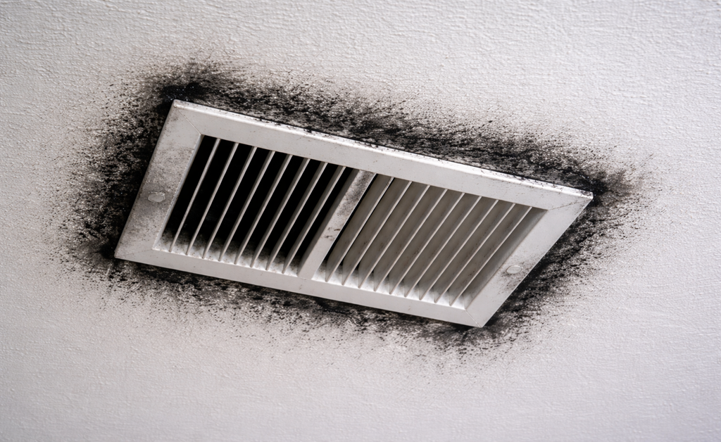 Clean Black Dust Around Air Vents