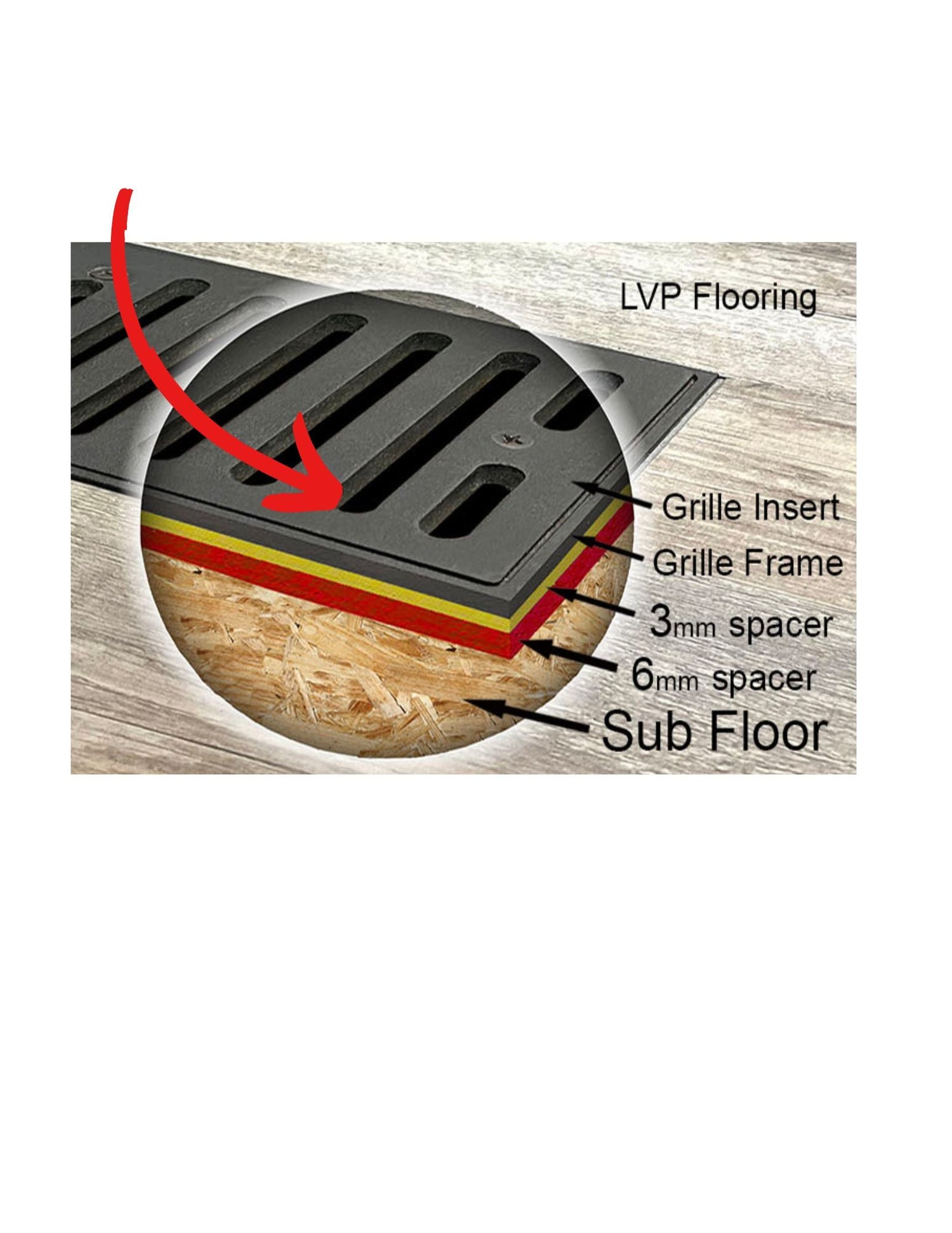 Flush Mount Metal Floor Vent