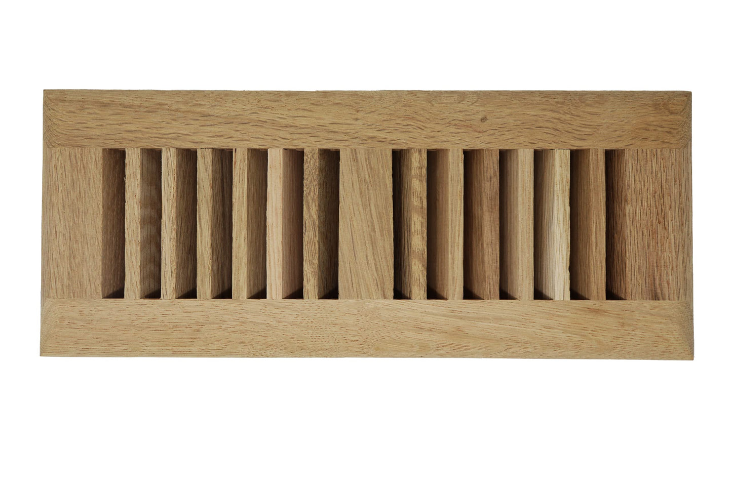 White Oak Wood Floor Register, Drop in Vent Cover (Unstained Unfinished Wood)