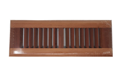 Tigerwood Wood Floor Register, Drop in Vent Cover (Unstained Unfinished Wood)