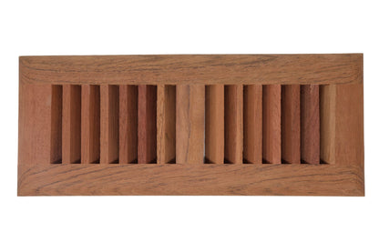Brazilian Cherry Wood Floor Register, Drop in Vent Cover (Unstained Unfinished Wood)