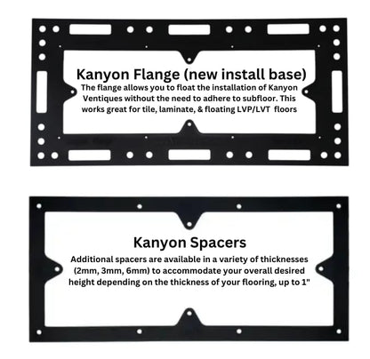 Ventique Kanyon 4x10 Adjustable Height Floor Register Flange Accesory