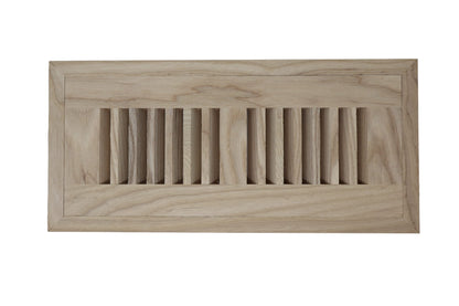 Ash Wood Floor Register, Flush Mount Vent Cover