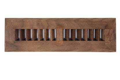 Walnut Wood Floor Register, Drop in Vent Cover (Unstained Unfinished Wood)