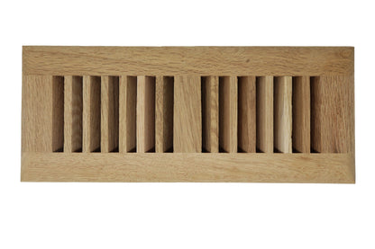 White Oak Wood Floor Register, Drop in Vent Cover (Unstained Unfinished Wood)