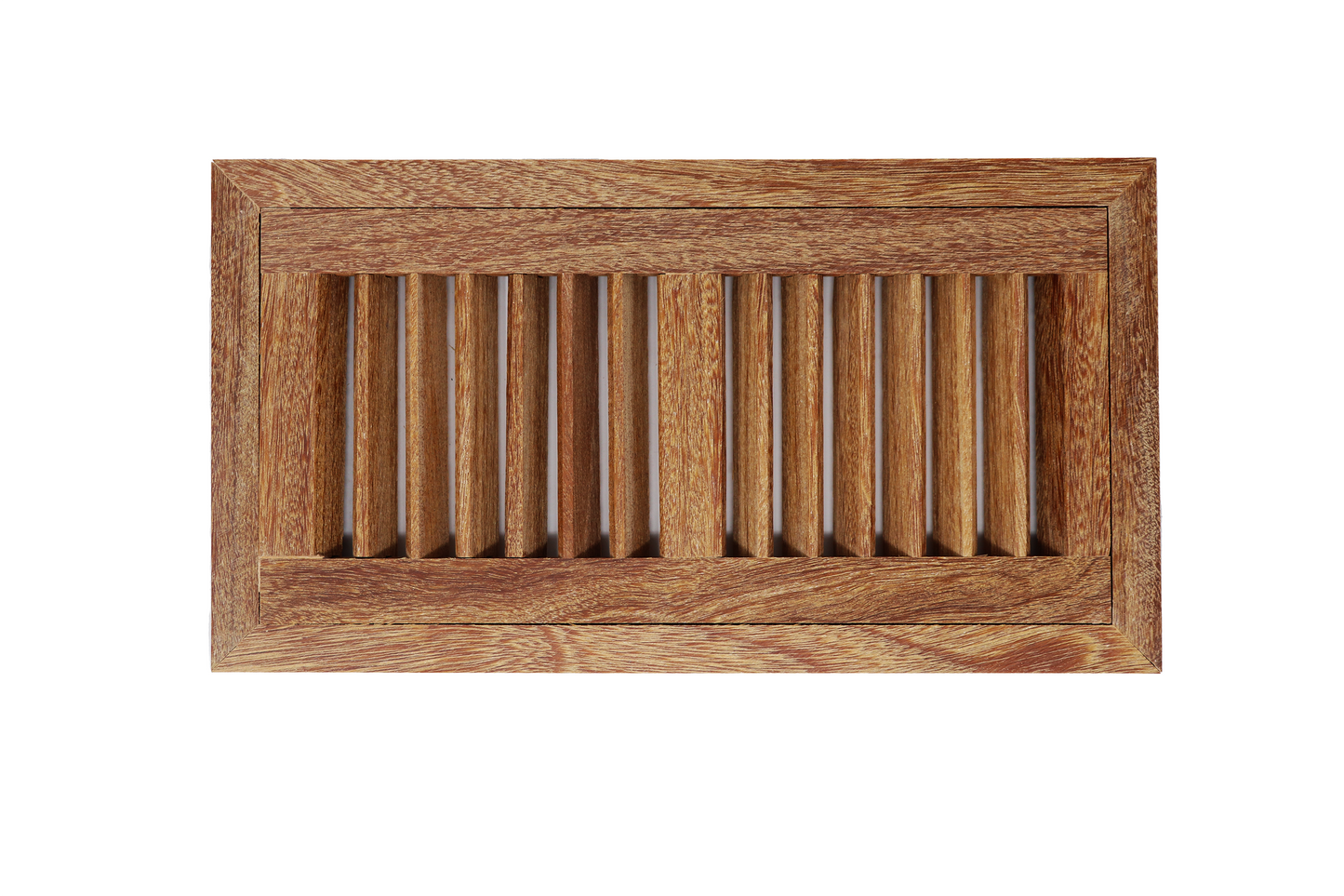 Cumaru Wood Floor Register, Drop in Vent Cover (Unstained Unfinished Wood)