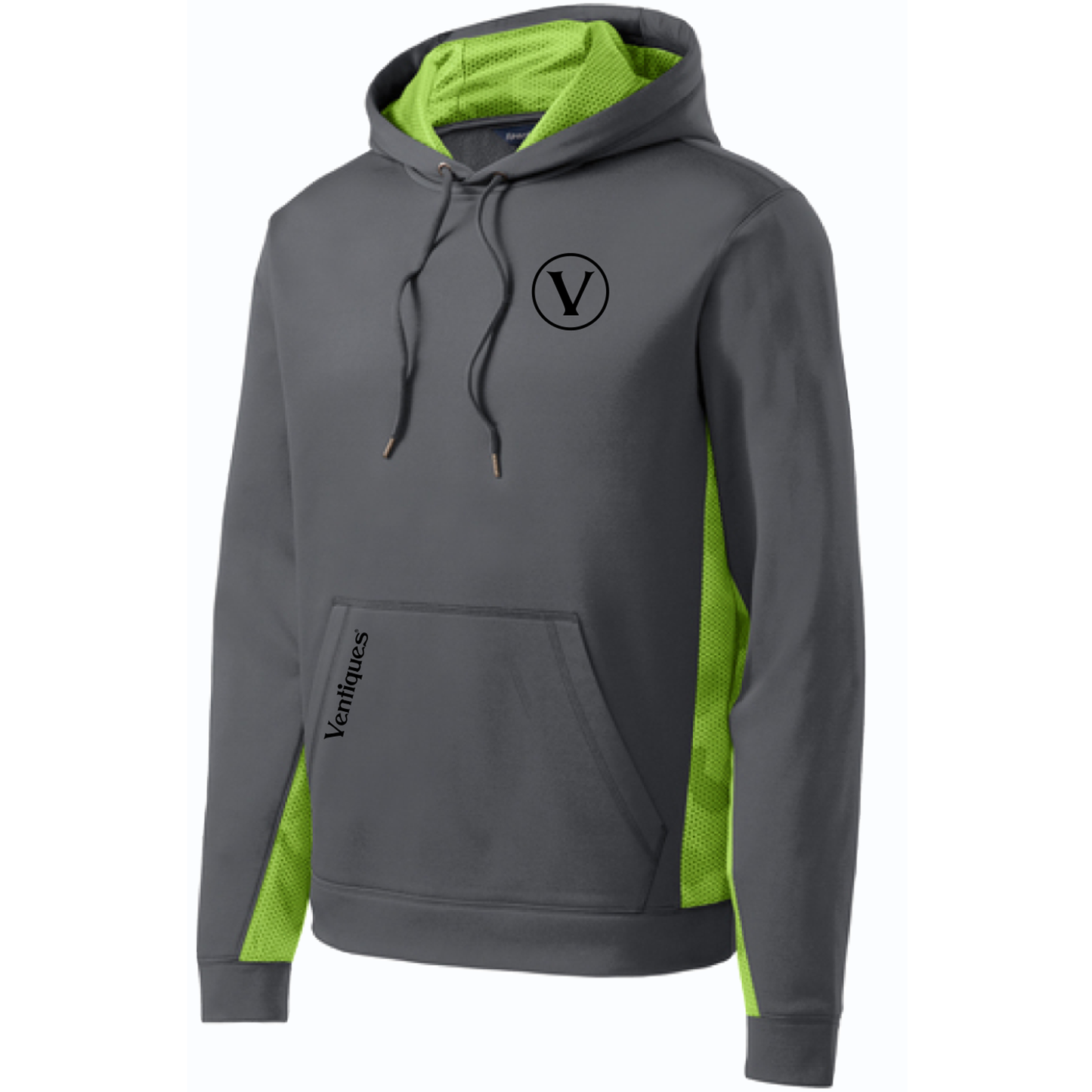 Sport-Tek Sport-Wick CamoHex Fleece Colorblock Hooded Pullover
