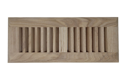 Ash Wood Floor Register, Drop in Vent Cover (Unstained Unfinished Wood)