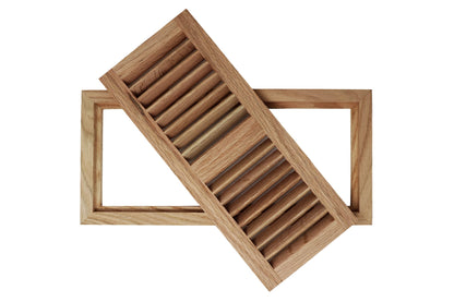 Red Oak Wood Floor Register, Flush Mount Vent Cover