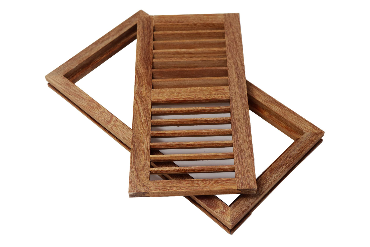 Cumaru Wood Floor Register, Flush Mount Vent Cover (Unstained Unfinished Wood)