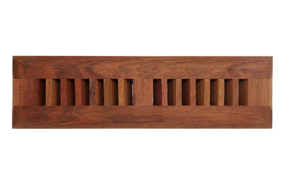 Brazilian Cherry Wood Floor Register, Drop in Vent Cover (Unstained Unfinished Wood)