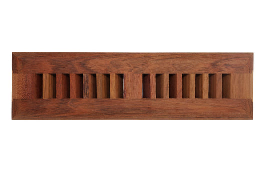 Brazilian Cherry Wood Floor Register, Drop in Vent Cover (Unstained Unfinished Wood)