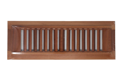 Tigerwood Wood Floor Register, Drop in Vent Cover (Unstained Unfinished Wood)