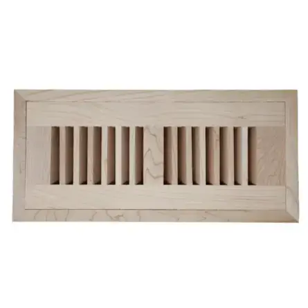 Wood Boxed Vent Cover Flush Mount Magnetic Frame (Maple finish) - 12.5 x  12.5 opening size (14.5 x 14.5 overall ) no mounting holes - Vent and  Cover