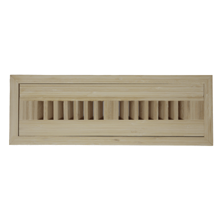 Natural Bamboo Wood Floor Register